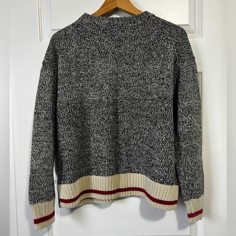 Roots Cabin Crew Neck Sweater Boxy Iconic Canada Large - Picture 2 of 7